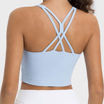 Millennia Crisscross Round Neck Active Tank - All Mine Now Clothing