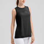 Slit Round Neck Tank - All Mine Now Clothing