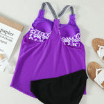 Scoop Neck Wide Strap Tankini Set - All Mine Now Clothing