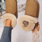 Faux Fur Round Toe Platform Boots - All Mine Now Clothing