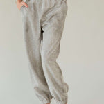 Davi & Dani Rhinestone Elastic Waist Joggers - All Mine Now Clothing