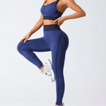 Scoop Neck Cami and High Waist Leggings Active Set - All Mine Now Clothing