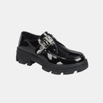 Forever Link Buckled Platform Lug Sole Loafers - All Mine Now Clothing