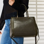 David Jones Texture PU Leather Handbag - All Mine Now Clothing