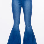 American Bazi High Waist Pull On Flare Jeans - All Mine Now Clothing