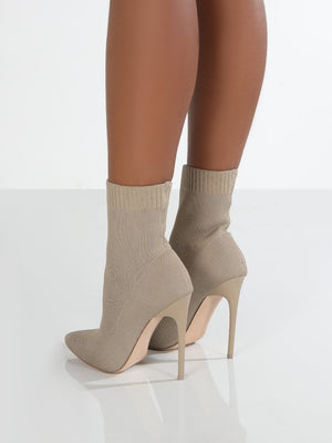 Mesh Point Toe Stiletto Boots - All Mine Now Clothing