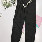 Full Size Drawstring Elastic Waist Joggers with Pockets Trendsi