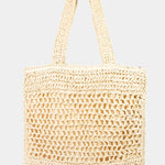 Fame Straw-Paper Crochet Tote Bag - All Mine Now Clothing