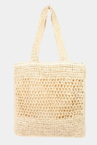 Fame Straw-Paper Crochet Tote Bag - All Mine Now Clothing