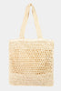 Fame Straw-Paper Crochet Tote Bag - All Mine Now Clothing