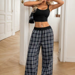 Plaid Wide Leg Pants - All Mine Now Clothing