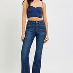 RISEN Full Size High Rise Flare Jeans with Pockets - All Mine Now Clothing