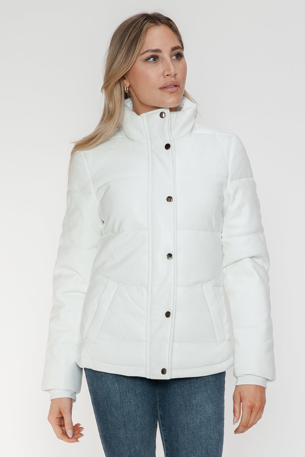 YMI Pocketed Zip Up Turtleneck Puffer Jacket - All Mine Now Clothing