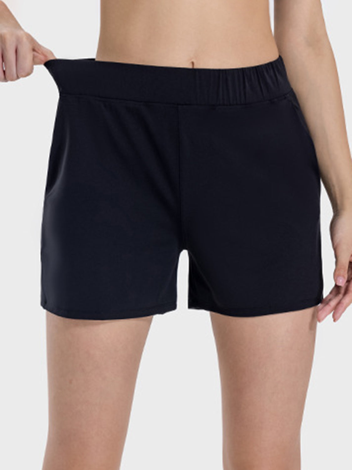 Millennia Elastic Waist Active Shorts - All Mine Now Clothing