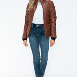 YMI Pocketed Zip Up Turtleneck Puffer Jacket - All Mine Now Clothing