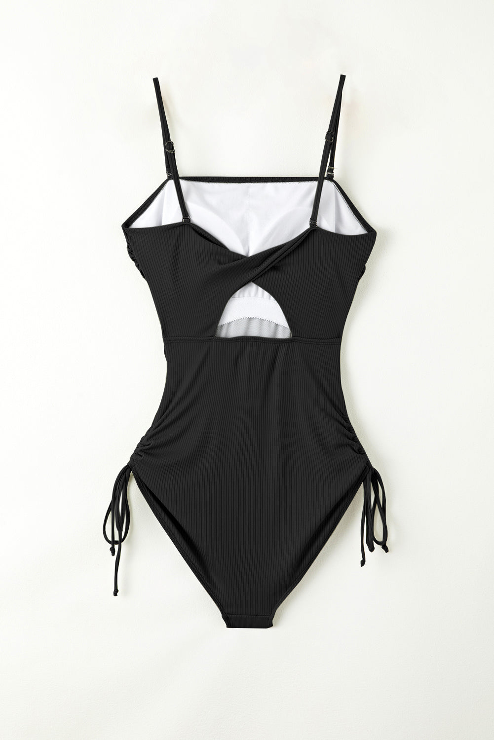 Drawstring Spaghetti Strap One-Piece Swimwear - All Mine Now Clothing