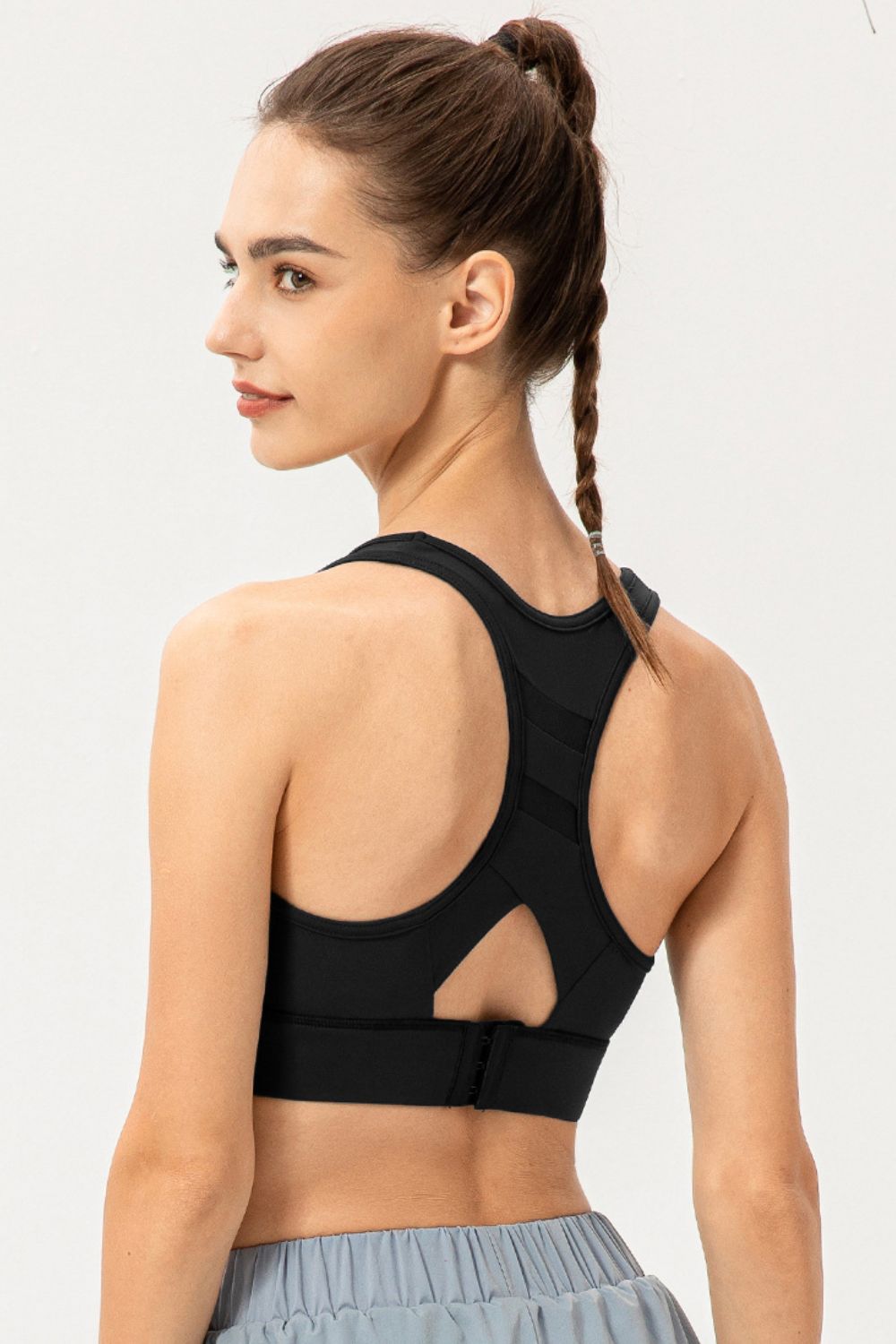 Scoop Neck Long Sports Bra - All Mine Now Clothing