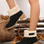 Thermal Fuzzy Block Heel Boots - All Mine Now Clothing