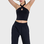 Millennia Crisscross Grecian Neck Active Cami - All Mine Now Clothing