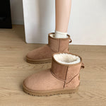 Faux Fur Round Toe Platform Boots - All Mine Now Clothing