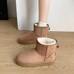 Faux Fur Round Toe Platform Boots - All Mine Now Clothing