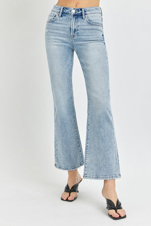 RISEN Full Size High Rise Ankle Flare Jeans - All Mine Now Clothing