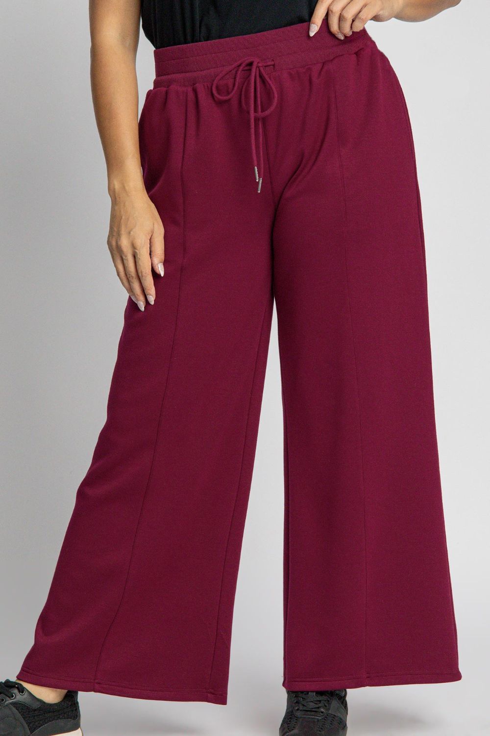 Umgee Full Size Drawstring Wide Leg Pants with Pockets - All Mine Now Clothing