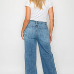 bytos Full Size High Rise Wide Leg Jeans with Pockets Trendsi