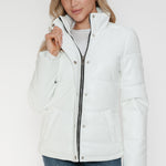 YMI Pocketed Zip Up Turtleneck Puffer Jacket - All Mine Now Clothing