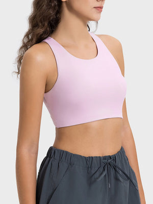 Millennia Cutout Round Neck Active Tank - All Mine Now Clothing