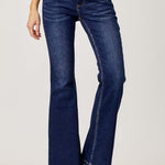 RISEN Full Size Low Rise Flare Jeans Trendsi