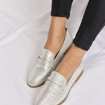 Forever Link Rhinestone Point Toe Loafers - All Mine Now Clothing