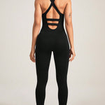 Crisscross Wide Strap Jumpsuit - All Mine Now Clothing