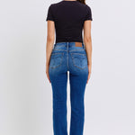 Judy Blue Full Size Run Mid-Rise Bootcut Jeans with Thermal Lining Trendsi