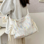 Contrast Texture Shoulder Bag - All Mine Now Clothing