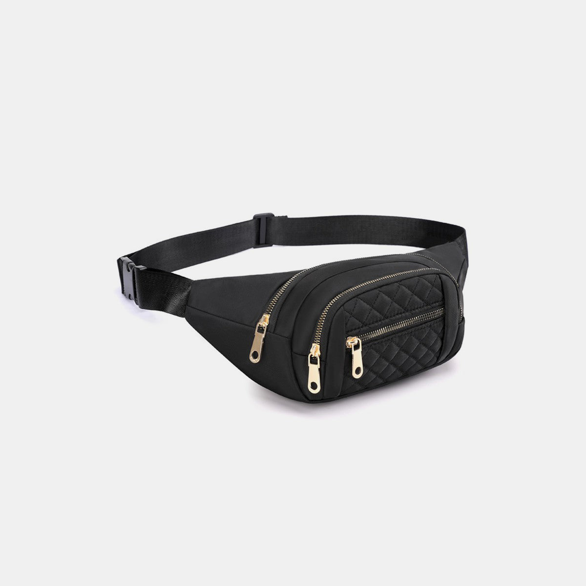 Zenana Quilted Multi Pocket Waist Belt Bag - All Mine Now Clothing