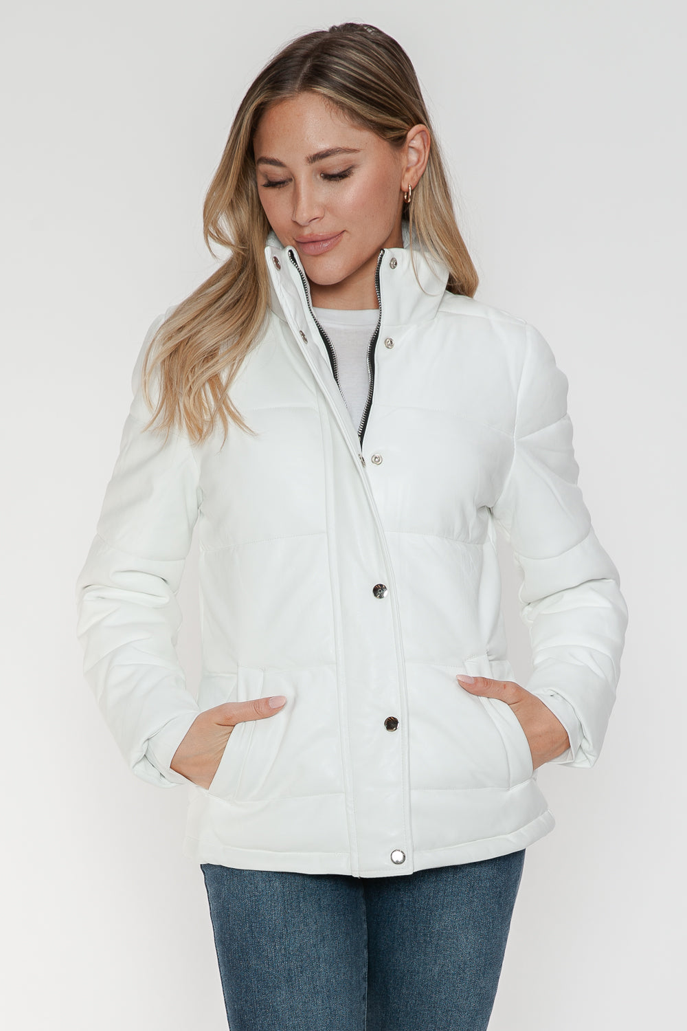 YMI Pocketed Zip Up Turtleneck Puffer Jacket - All Mine Now Clothing