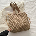 Drawstring Bubble Texture Tote Bag - All Mine Now Clothing