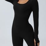 Twisted Backless Long Sleeve Jumpsuit - All Mine Now Clothing