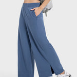 Millennia Slit Wide Leg Active Pants - All Mine Now Clothing