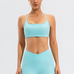 Crisscross Spaghetti Strap Active Cami - All Mine Now Clothing