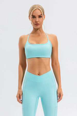 Crisscross Spaghetti Strap Active Cami - All Mine Now Clothing