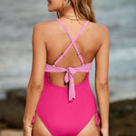 Cutout V-Neck Spaghetti Strap One-Piece Swimwear - All Mine Now Clothing