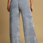 Umgee Elastic Waist Wide Leg Pants - All Mine Now Clothing