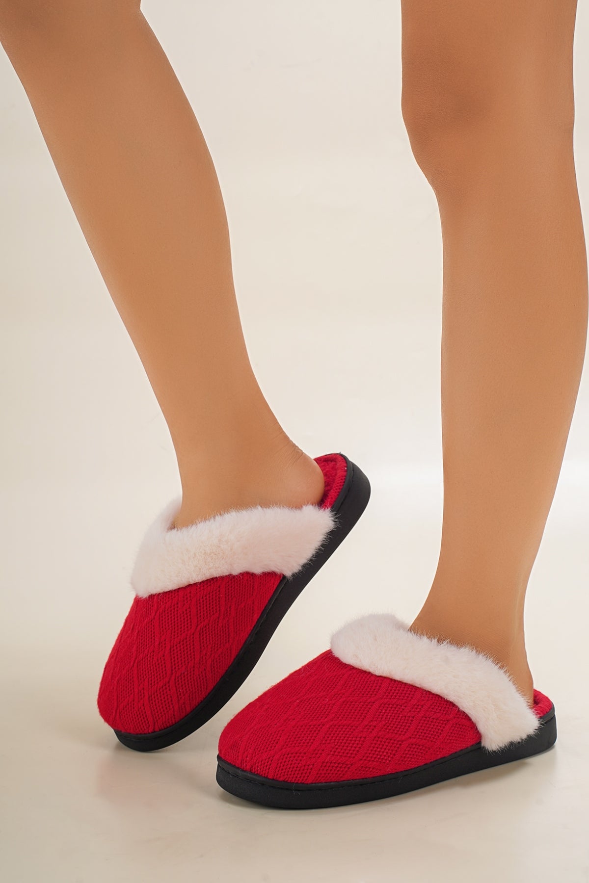 Thermal Faux Fur Round Toe Slippers - All Mine Now Clothing