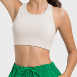 Millennia Cutout Round Neck Active Tank - All Mine Now Clothing