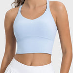 Millennia Crisscross Round Neck Active Tank - All Mine Now Clothing