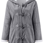 Full Size Pocketed Long Sleeve Hooded Toggle Jacket - All Mine Now Clothing