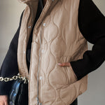 Collared Neck Vest with Pockets - All Mine Now Clothing