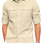 Men's Plus Size Long Sleeve Button Down Shirt